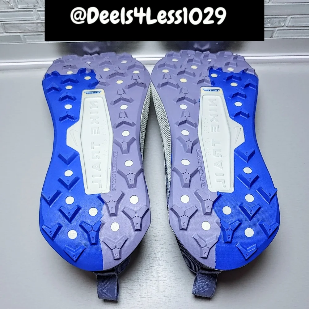 Nike Wildhorse 10 Trail Running Womens Size 7.5 Indigo Racer Blue Light Silver